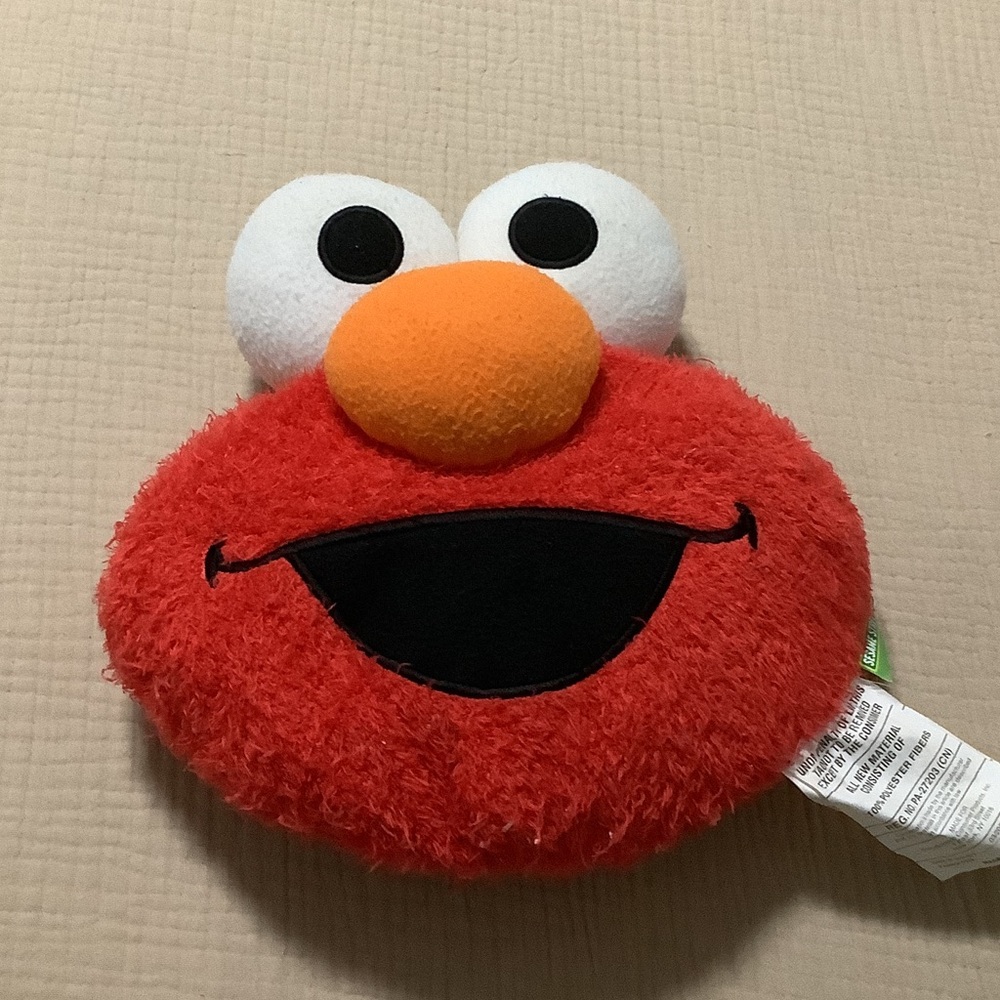 Red Elmo Plush Pillow